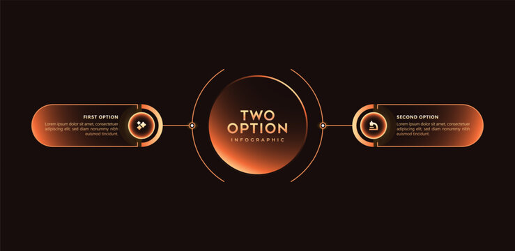 Minimal infographic template 2 option for business presentations, reports, data visualization, workflow layout, process diagrams, marketing analytics, fintech concepts, flowcharts, strategic planning.