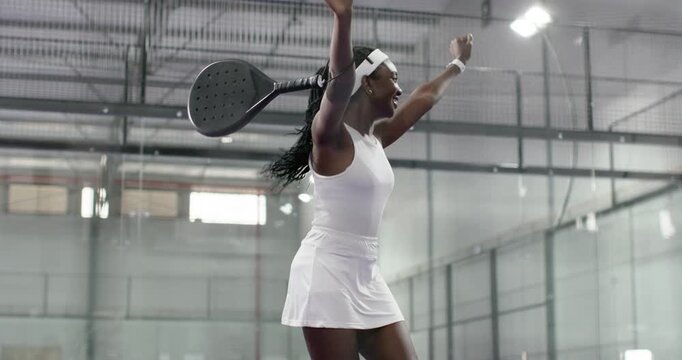 Match win sparking diverse female players celebrating then high-fiving and hugging on court