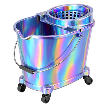 Iridescent Mop Bucket