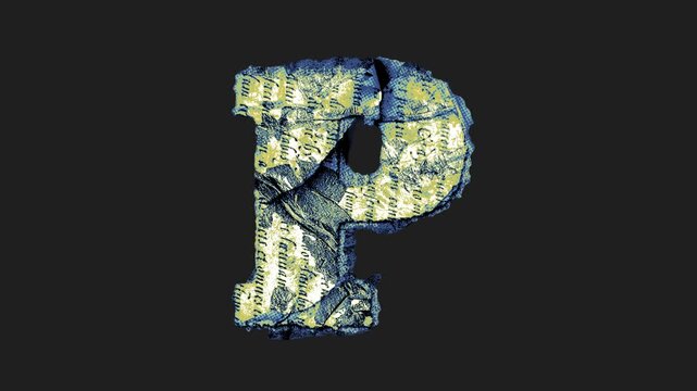 A drag and drop printed junk journal ephemera style paper letters that animates into place from shredded and torn paper pieces.
