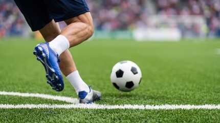 Fototapeta premium Soccer Players and Ball Action Collection