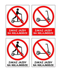 zakaz jazdy na hulajnodze © robert6666