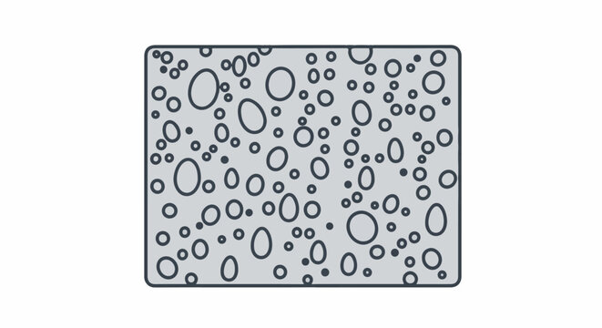 Abstract gray background with scattered circles and ovals of varying sizes