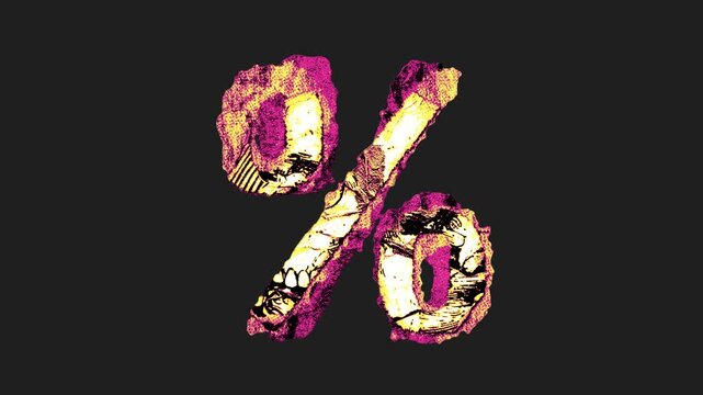 A drag and drop printed grunge style paper symbol that animates into place from shredded and torn paper pieces.
