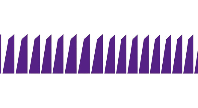 Seamless pattern of purple slanted trapezoid shapes