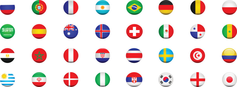 Vector flags of countries from around the world