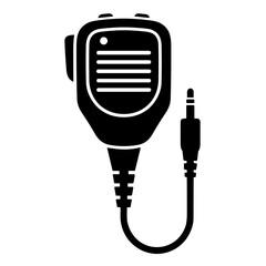 icon handheld radio vector illustration © Desi