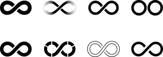 Obraz premium infinity emblem pack continuous and segmented loops