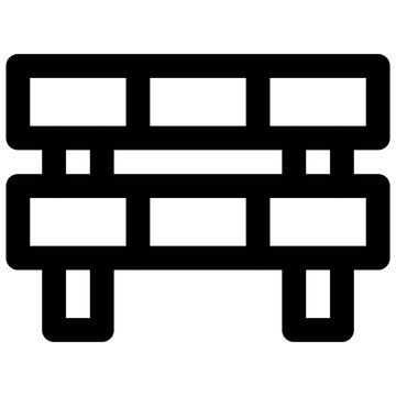 Barrier. Editable stroke vector icon.