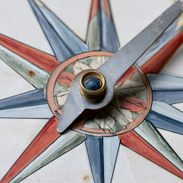 Compass Rose Navigation Close-Up