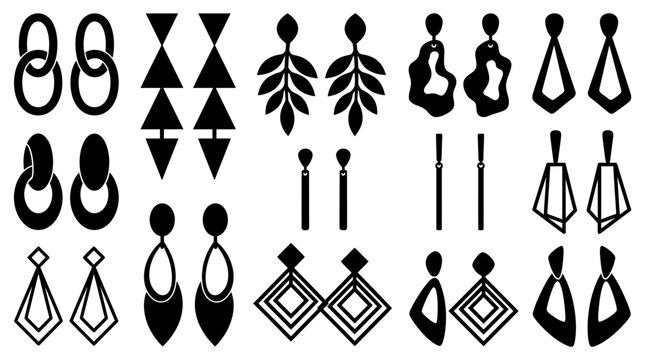 Geometric Earring Designs.