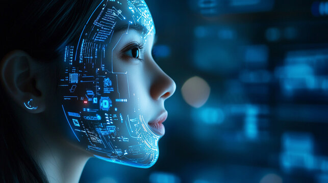 Close-up of multilingual AI tutor interface helping user practice foreign language pronunciation, modern education technology concept