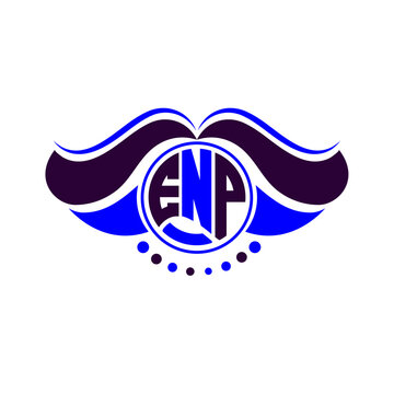 ENP letter logo creative design. ENP unique design