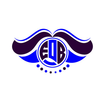 EOB letter logo creative design. EOB unique design