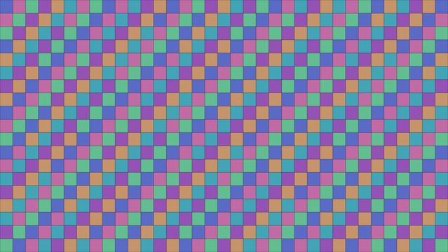 Iridescent flat iso staircase pattern