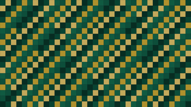 EmeraldGold flat iso staircase pattern