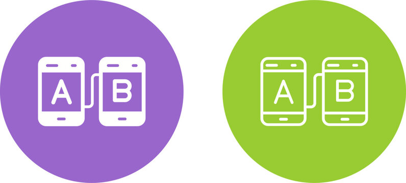 AB Testing Vector Icon