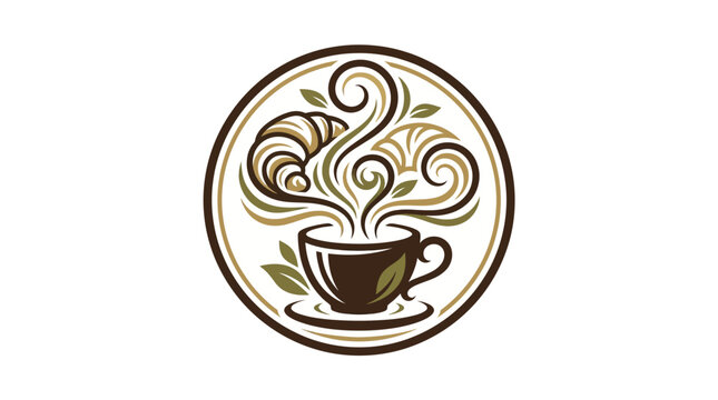 Brown Coffee Cup Icon.