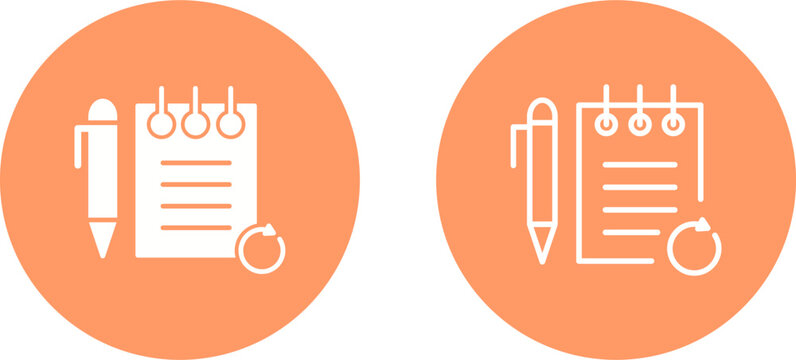 Rechecked Notes Vector Icon
