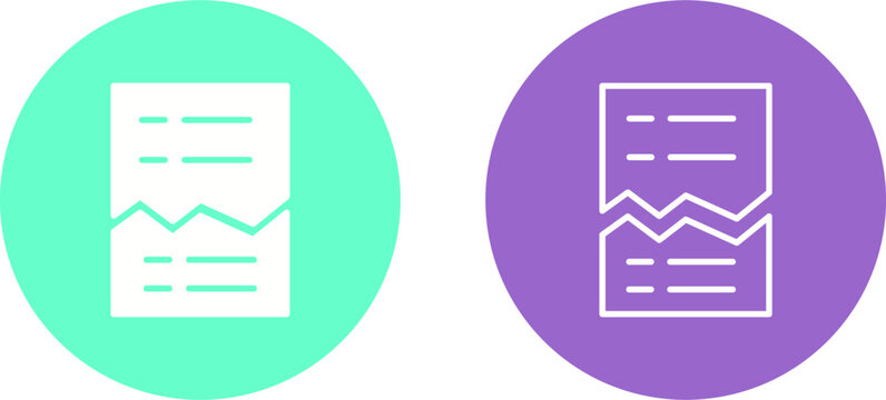 Corrupted List Vector Icon