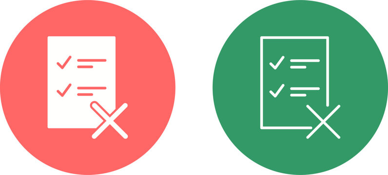 Fake List Vector Icon