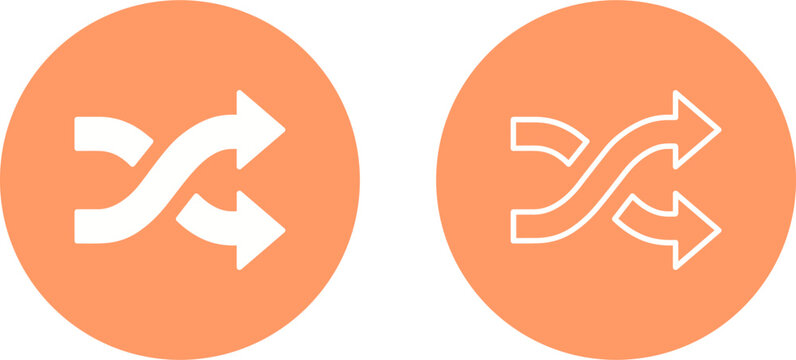 Shuffle Vector Icon
