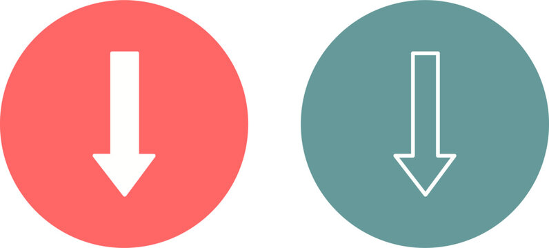 Arrow Down Vector Icon