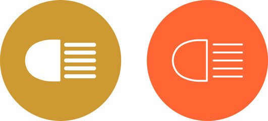 Headlight Vector Icon © Malik Grafix