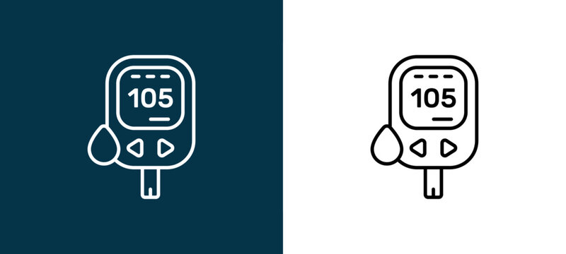 Monochrome line icon pair in black and white, editable stroke vector illustration for web, mobile apps, UI design, branding, and print from Pharmacy