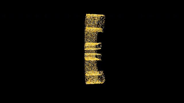 Premium animation of luxury gold particles forming a Euro symbol. Elegant overlay footage for European finance, wealth, and success concepts.
