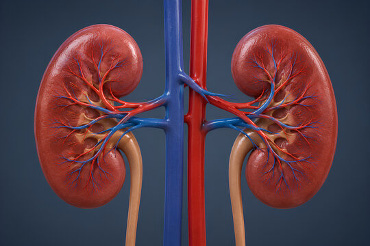 Human Kidney Function Scientific Medical Animation 3D