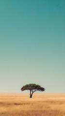 Obraz premium Lonely tree in the savanna