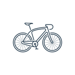 Fototapeta premium Bicycle with two wheels and frame.