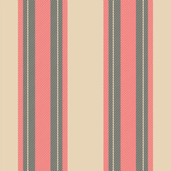 Obraz premium This vertical stripe artwork features a balanced band rhythm and a collage surface character. Light and red shades bring crisp visual structure to a seamless textile design. Ideal for print and decor.