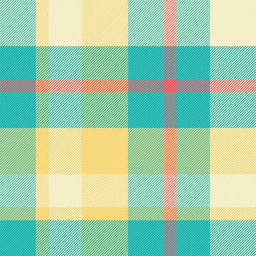Customer textile tartan seamless, intense fabric pattern vector. Continuity texture check background plaid in teal and light colors.