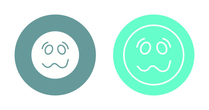 Woozy Face Icon Design