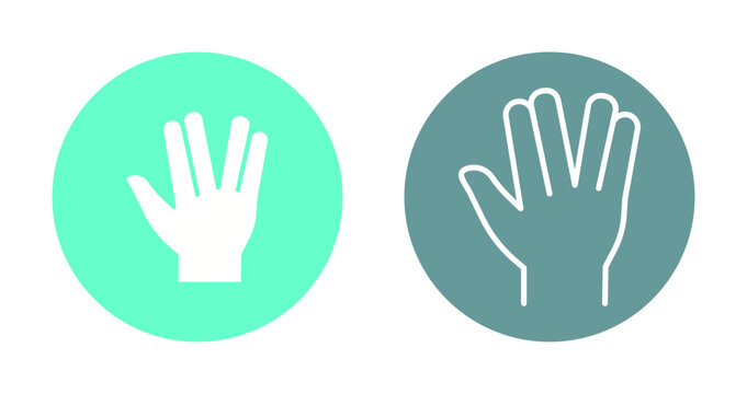 Vulcan Salute Icon Design