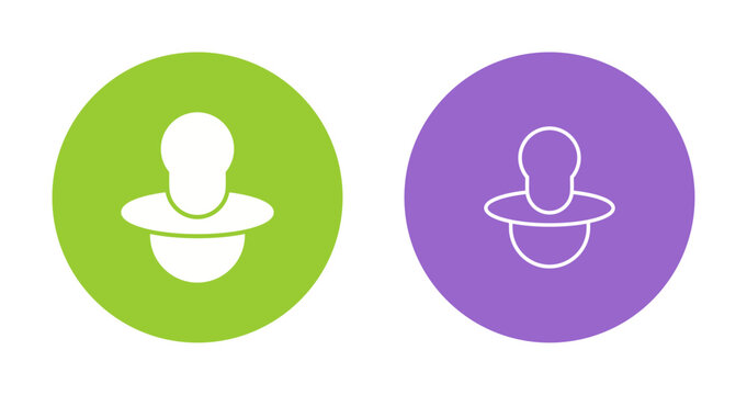 Pacifier Love Icon Design