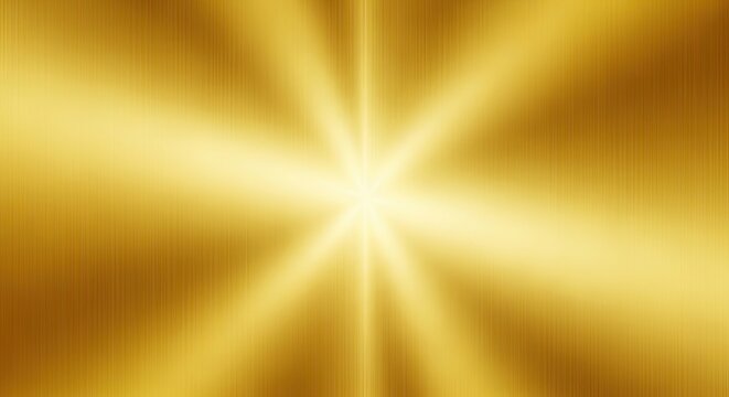 Golden gradient background with shining light effect