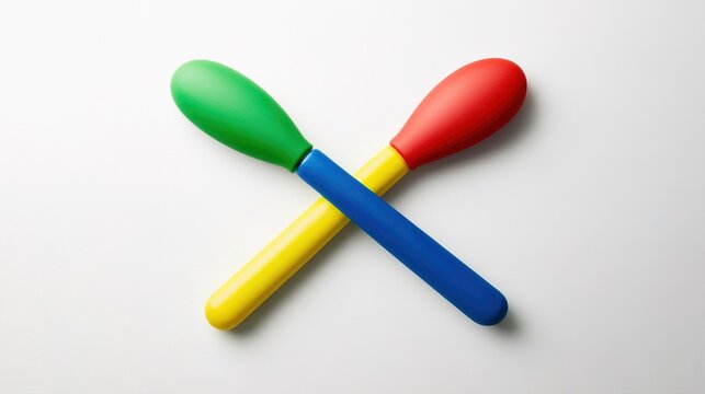 baton. Three ceremonial batons crossed together against a simple background. event programs, museum guides, designed for cultural heritage projects and event programs, preserves heritage.