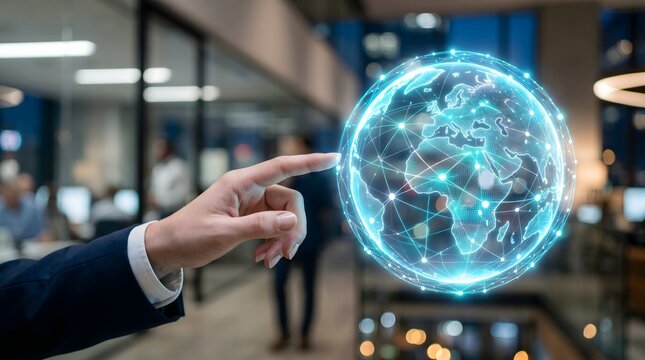 Human Interaction with Global Artificial Intelligence Network and Connected Digital Sphere