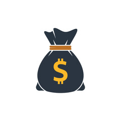 Money bag with dollar sign symbol. © harr