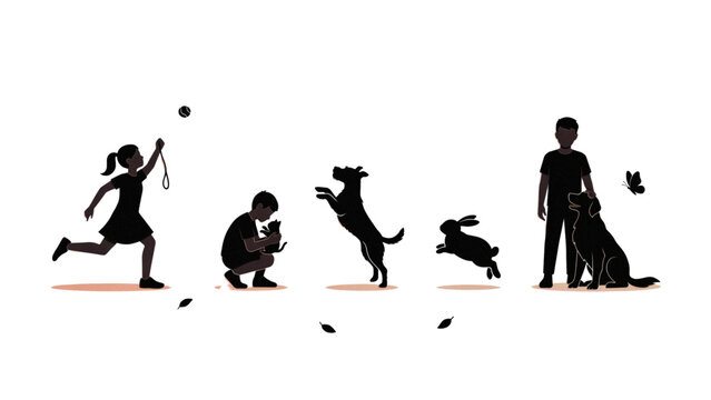 Man transforming into different animals step by step illustration Vector