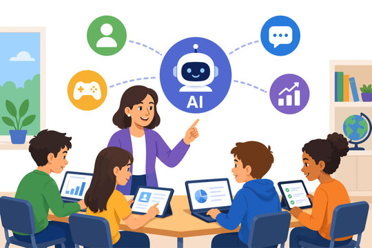 AI learning classroom student engagement teacher technology learning academic connectivity