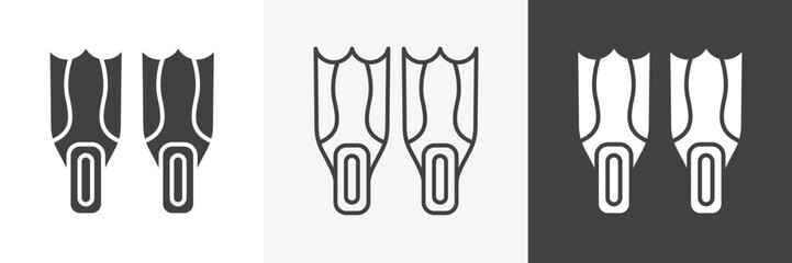 Scuba diving icon set for web © safe