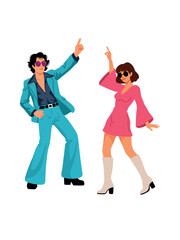 stylish retro dancers expressing joyful lifestyle © Tetiana Kasatkina