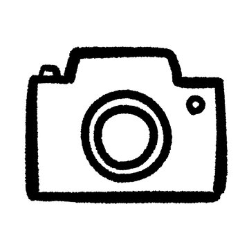 手描き風のカメライラスト