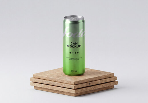 Soda Can Mockup