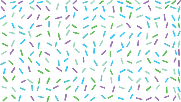 Colorful sprinkles pattern on white background for celebration and party decoration