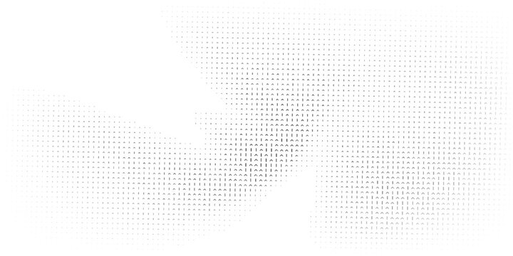 Pixelated bitmap gradient texture. Black and white dither pattern background. Abstract glitchy pattern. 8 bit video game screen wallpaper. Wide raster backdrop. Retro pixel art Illustration. Vector